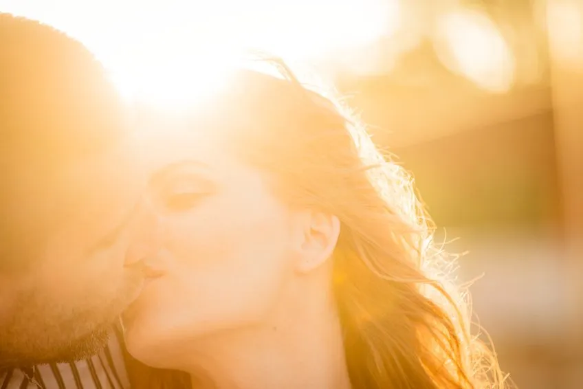 Sunsets on love and a kiss