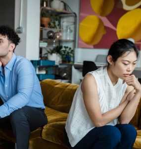 couple with anxiety